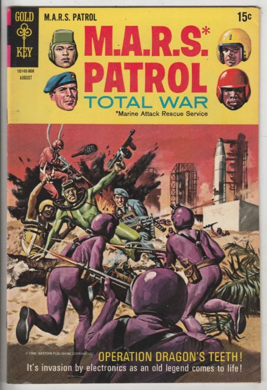 M.A.R.S. Patrol Total War #10 (Aug-69) VF/NM High-Grade M.A.R.S. (Sgt. Joe St...