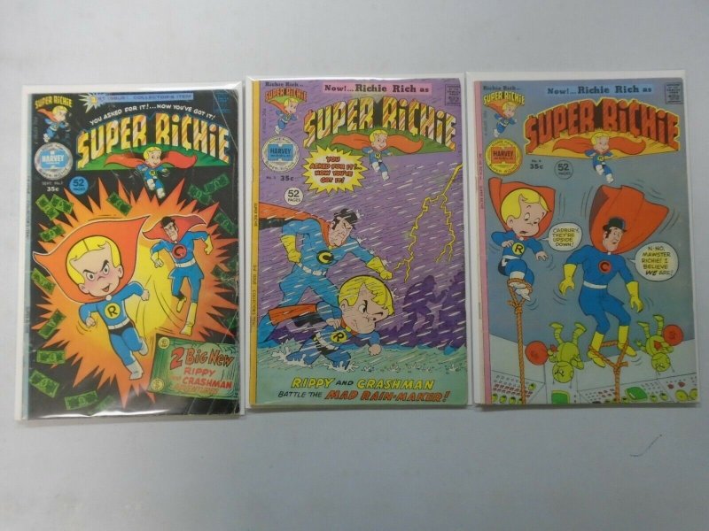 Super Richie lot 3 different 4.0 VG (1975-76 Harvey Comics)