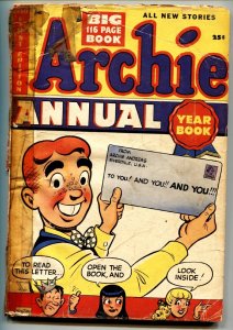ARCHIE ANNUAL #1-1950-BETTY-VERONICA-Over 100 PAGES-Scarce issue!
