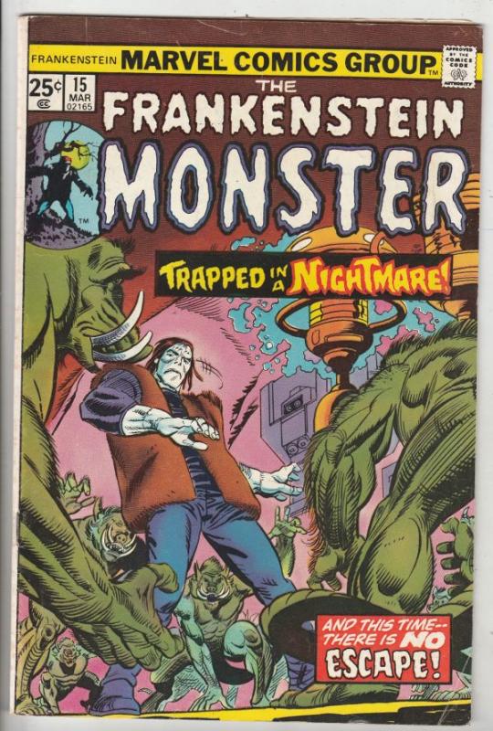 Frankenstein, the Monster of #15 (Mar-75) FN+ Mid-High-Grade Frankenstein