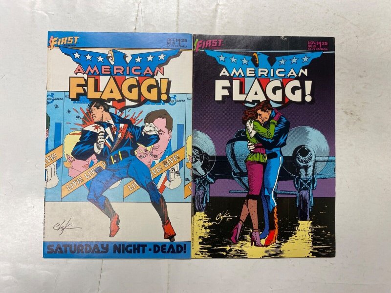 5 American Flagg! #23 24 25 26 27 FIRST comic book 57 KM41