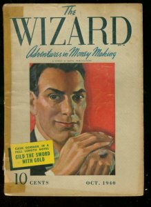 THE WIZARD PULP FEB 1940 STREET SMITH CASH GORMAN FIRST G/VG