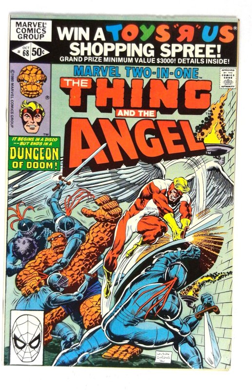 Marvel Two-In-One #68 (1980) Angel Dungeon Marvel FN. comic book