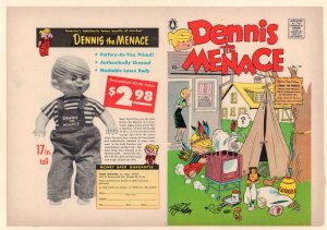 Dennis the Menace #19 Unused Comic Book Cover - Camping Outside (Grade 9.0) 1956