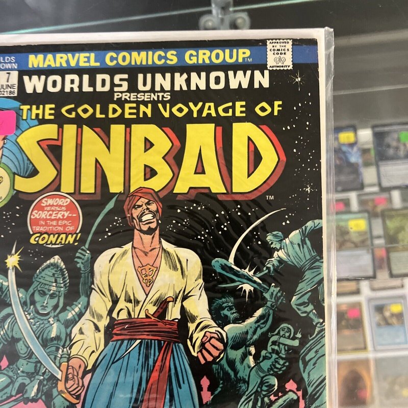 Worlds Unknown #7 Marvel Comics 1974 Sinbad