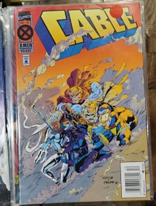 Cable # 18  1994 Marvel disney DELUXE  NATHAN SUMMERS DARK RIDERS NEWSTAND