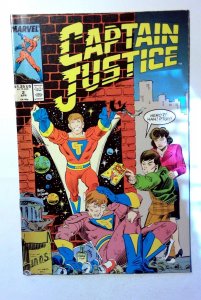Captain Justice #2 (1988) Marvel Comics 1st Print Comic Book