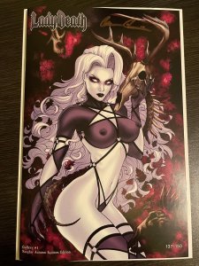 LADY DEATH GALLERY #1 NAUGHTY AUTUMN EQUINOX EDITION SIGNED PULIDO COA NM+