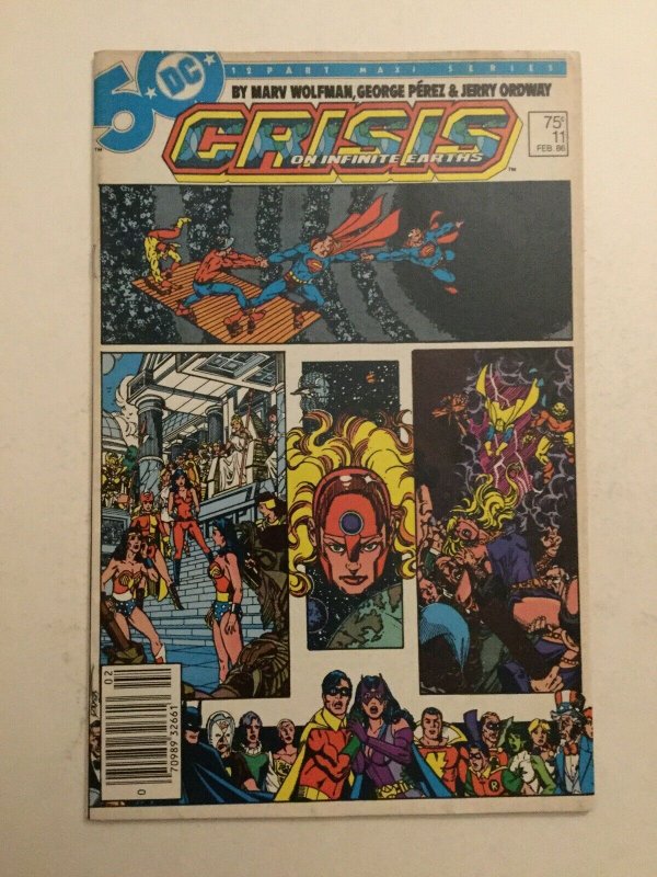 Crisis On Infinite Earths 11 Fn/vf Fine/very Fine 7.0 Newsstand Dc