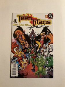 Teen Titans 1 Near Mint Nm Signed Dc Comics