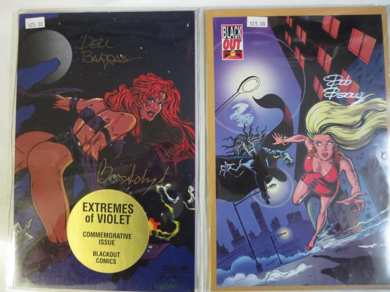 Lady Vampre #1 and Extremes of Violet #0 Signed Autographed COA VFNM