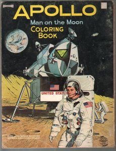 Apollo Man On The Moon Coloring Book #4566 1969-NASA-G/VG