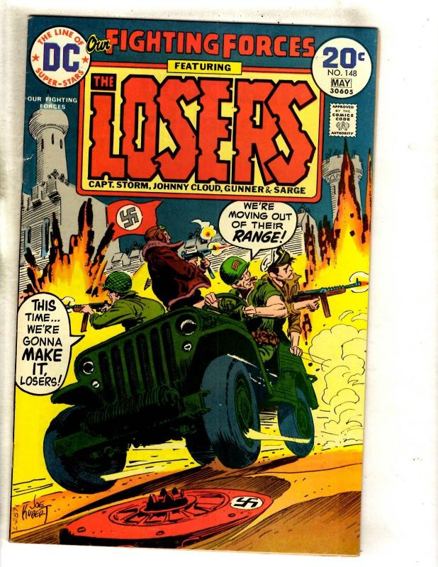 Lot Of 6 Our Fighting Forces DC Comic Books # 146 147 148 149 150 151 Losers FM1