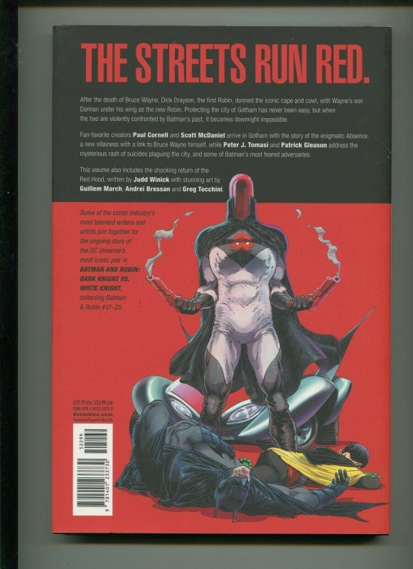 BATMAN & ROBIN: DARK KNIGHT VS WHITE KNIGHT (9.0) HARD COVER, TPB!! 2012