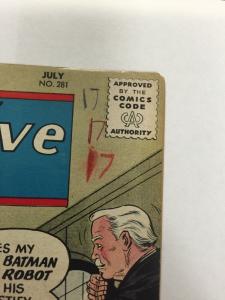 Detective Comics 281 4.5 Very Good+ Vg+