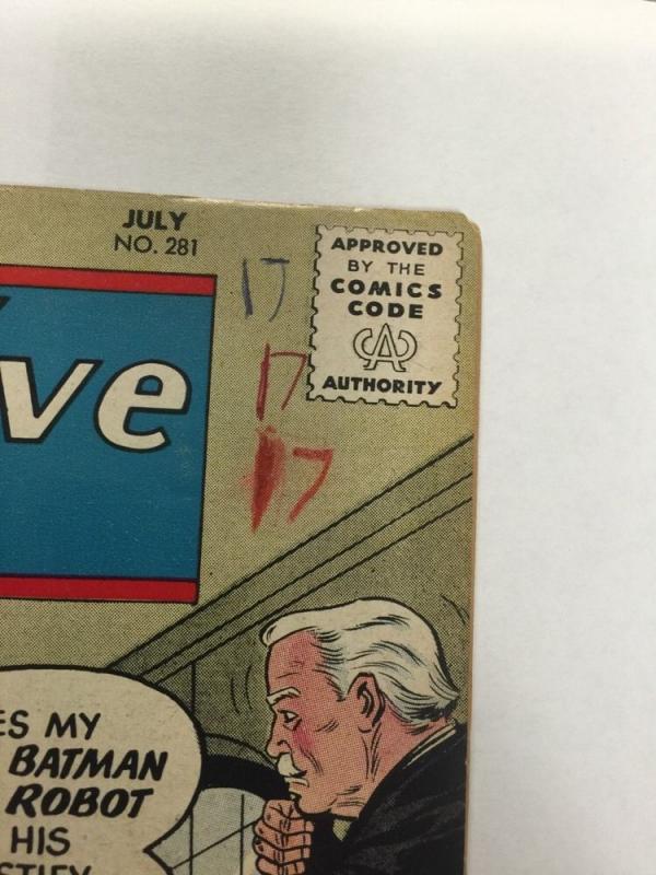 Detective Comics 281 4.5 Very Good+ Vg+