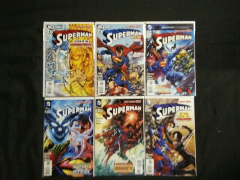SUPERMAN THE NEW 52!   RUN #0-15  VF - NM