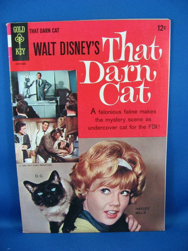 THAT DARN CAT 1 Fine Haley Mills Photo Cover 1963