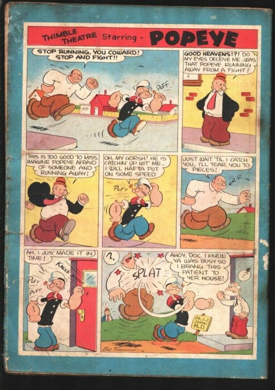 Popeye-Four Color Comics #113 1946-Dell-Wimpy-Swee'pea-Map of Olivoya-Bud  Sag