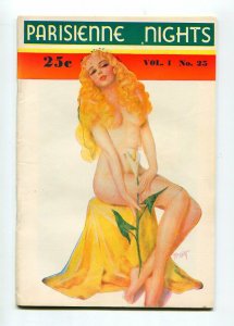 PARISIENNE NIGHTS #25 1940-ZOE MOZERT-SPICY GOOD GIRL ART-VF