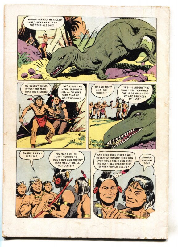 TUROK  #596-1954-DELL-FOUR COLOR-INDIANS-DINOSAURS VG-