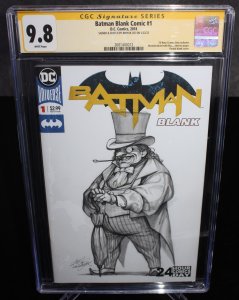 Batman Blank Comic #1 CGC (9.8) Signed & Sketched by Inhyuk Lee - 2018
