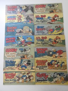 Huge Lot of Mini-Comics (14) W/ Mickey, Donald, Goofy+ Avg VF Condition!