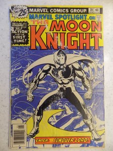 MARVEL SPOTLIGHT # 28 1ST MOON KNIGHT SOLO LOW GRADE READER ACTION ADVENTURE