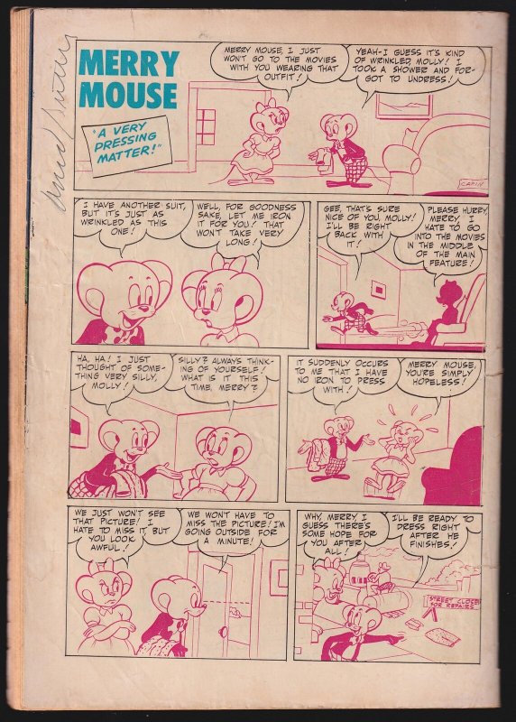 Merry Mouse 2 (1953) GD/VG 3.0 Golden Age Avon comic