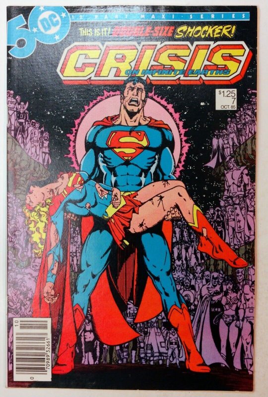 Crisis on Infinite Earths #7 NEWSSTAND, Death of Supergirl 