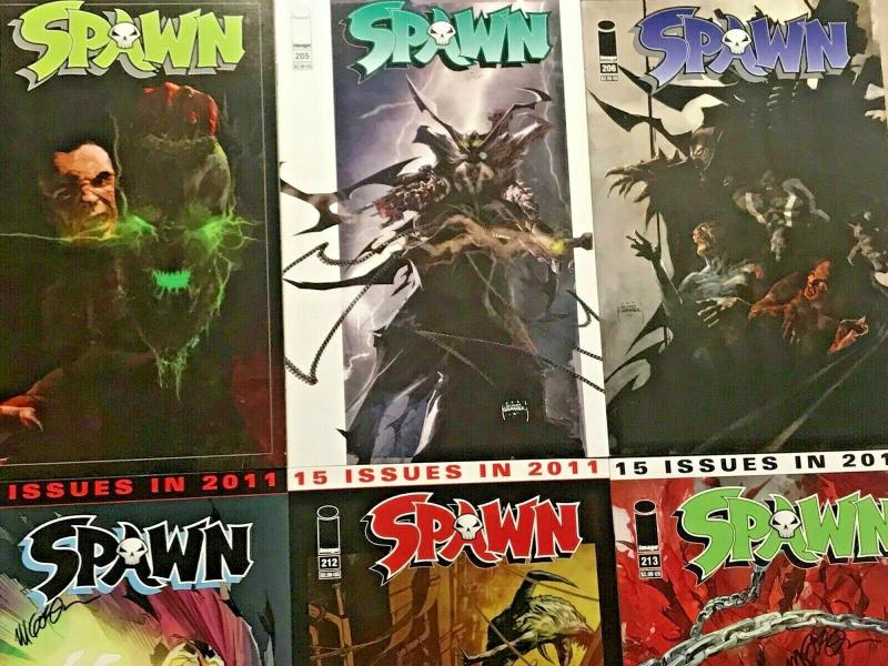 SPAWN#201-213 NM LOT 2011 (10 BOOKS) TODD MCFARLANE IMAGE COMICS