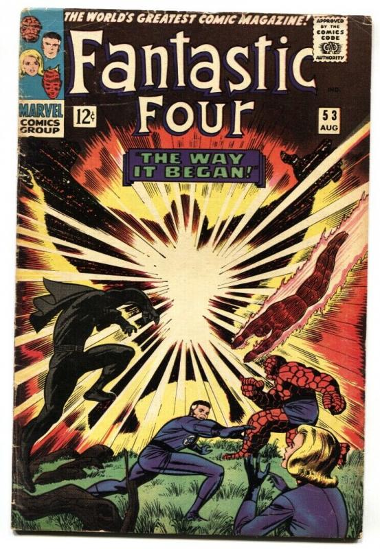 FANTASTIC FOUR #53-Origin of Black Panther-1st Ulysses Klaw VG-