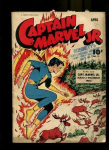 CAPTAIN MARVEL JR 29-1945-BLAZES A WILDERNESS TRAIL G/VG