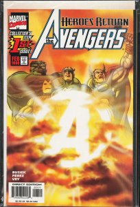 Avengers #1 Sunburst Cover (1998) The Avengers