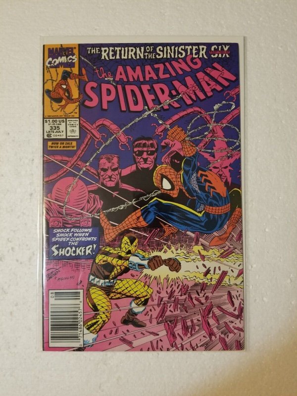 Amazing Spider-Man #335 NM- 1990 MARVEL - ERIK LARSEN - NEWSSTAND