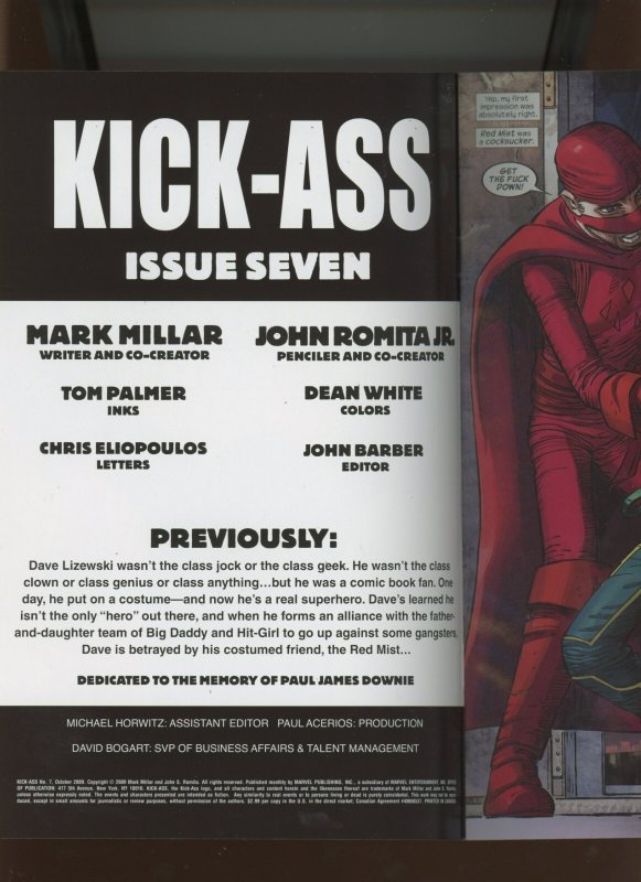 (2009) Kick-Ass #7: WE COMBINE SHIPPING! (9.0/9.2)