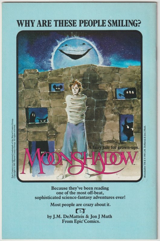 Dreadstar #21 (Oct 1985, Epic Comics), VFN condition (8.0)