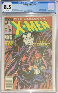 X-MEN #239 CGC 8.5 (Marvel 1988) 1st cover & 2nd app Mister Sinister, White Pgs 