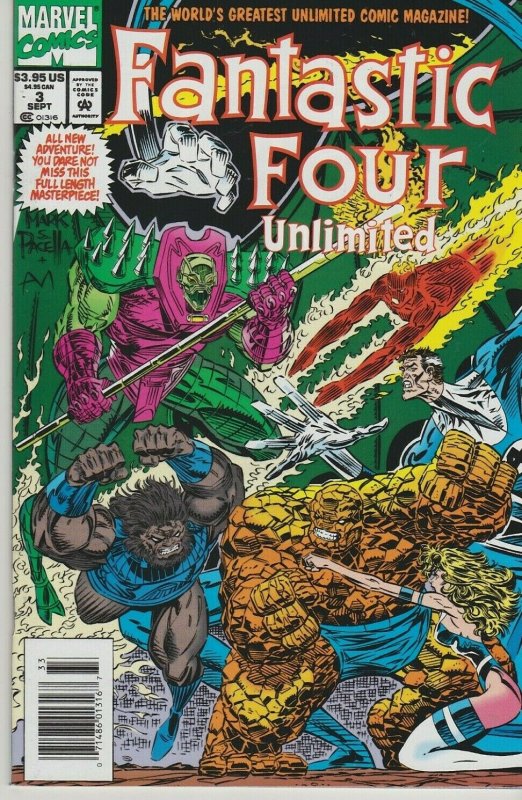 Fantastic Four Unlimited #3 Marvel Comics
