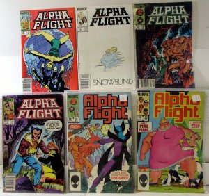 Alpha Flight Lot 6 #4, 6, 9, 13, 21, 22 1983 Marvel Puck Snowbird Sasquatch