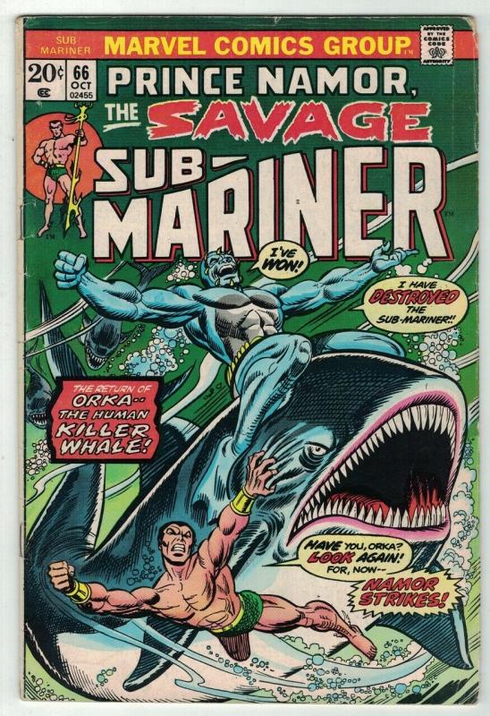 SUB MARINER 66 VG OCTOBER 1973 