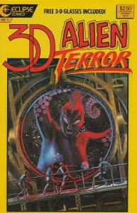 3-D Alien Terror #1 FN; Eclipse | save on shipping - details inside