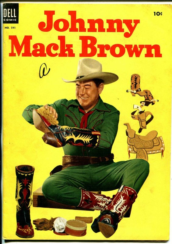 Johnny Mack Brown-Four Color Comics #541 1954-Dell-photo cover-B-Western-FN