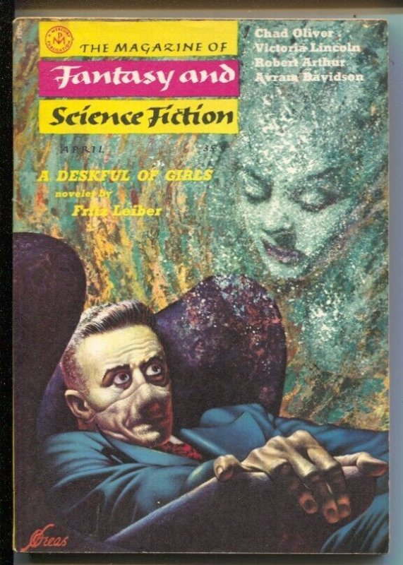 Magazine of Fantasy & Science Fiction 8/1957-Mercury-Kelly Freas cover-Brian ...