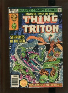 MARVEL TWO-IN-ONE #65 (9.2)NM- THE THING AND TRITON!! 1980