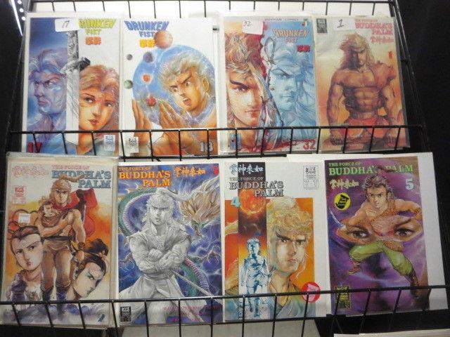 Manga Comics Lot of 43 Jademan Blood Sword Drunken Fist Oriental Heroes Buddha