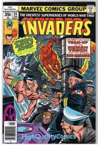 INVADERS #24, VF, Captain America, Sub-Mariner, Torch, 1975, more in store