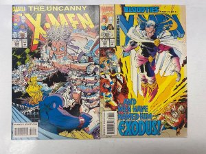 4 Uncanny X-Men MARVEL comic books #306 307 348 351 55 KM15