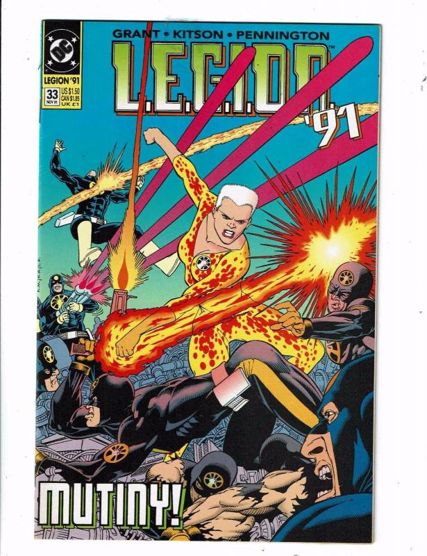 Lot of 4 LEGION '91 DC Comic Books #33 40 41 42 BH46 