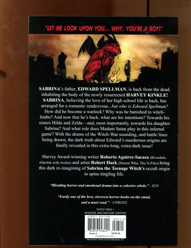 Chilling Adventures Of Sabrina #7 - Robert Hack Cover Art! (9.0/9.2) 2017